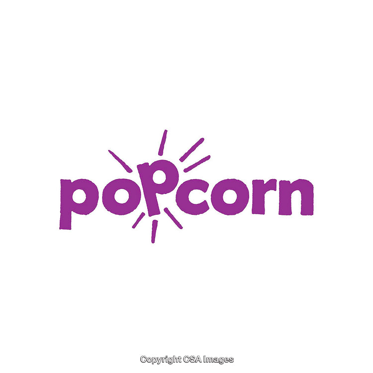 Purple Popcorn Design With Playful Illustrative Details for Modern Branding
