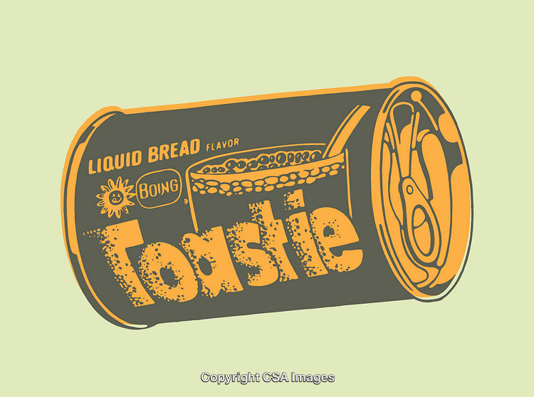 Retro Illustration of a Soda Can with Bold Typography Design