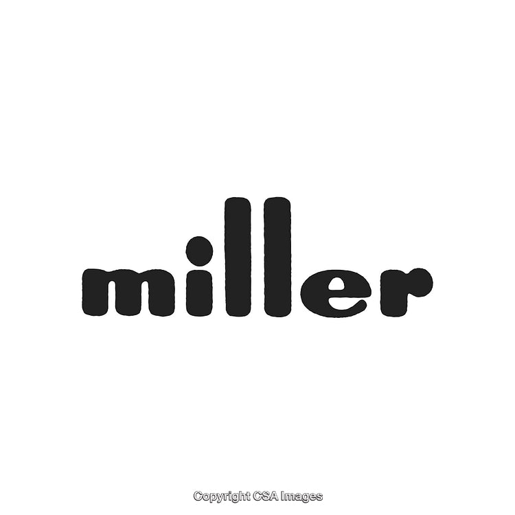 Bold Typographic Logo Design Featuring the Word 'Miller' in Black Ink