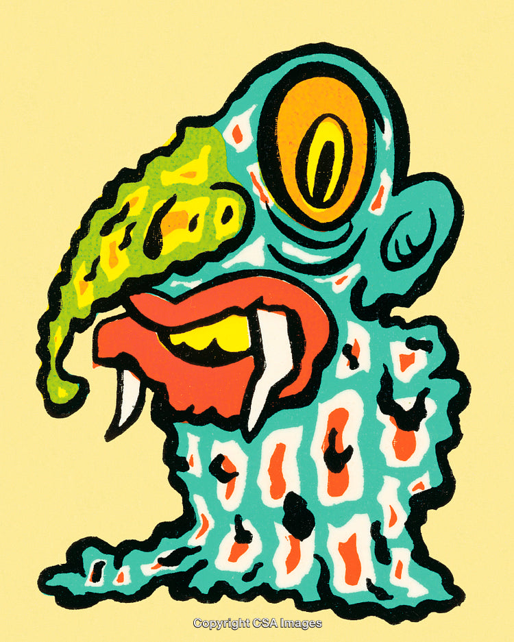 Colorful Abstract Creature Illustration With Unique Features and Playful Design