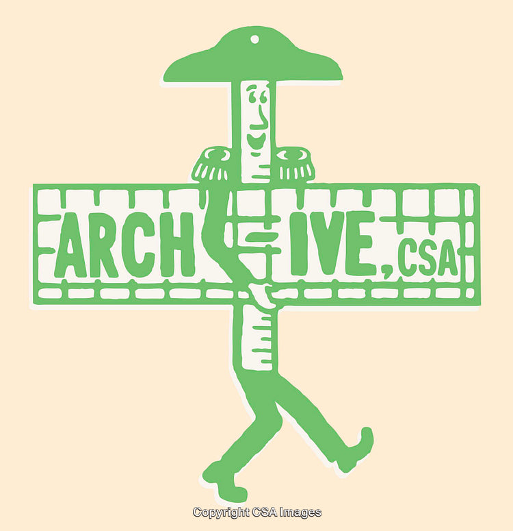 Creative Green Line Art Character Graphic With Typography Details