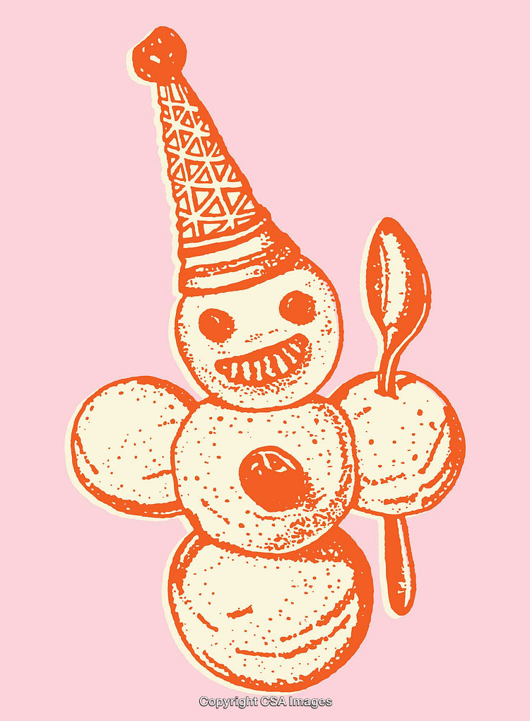 Whimsical Ice Cream Character Illustration in Vibrant Pop Art Style