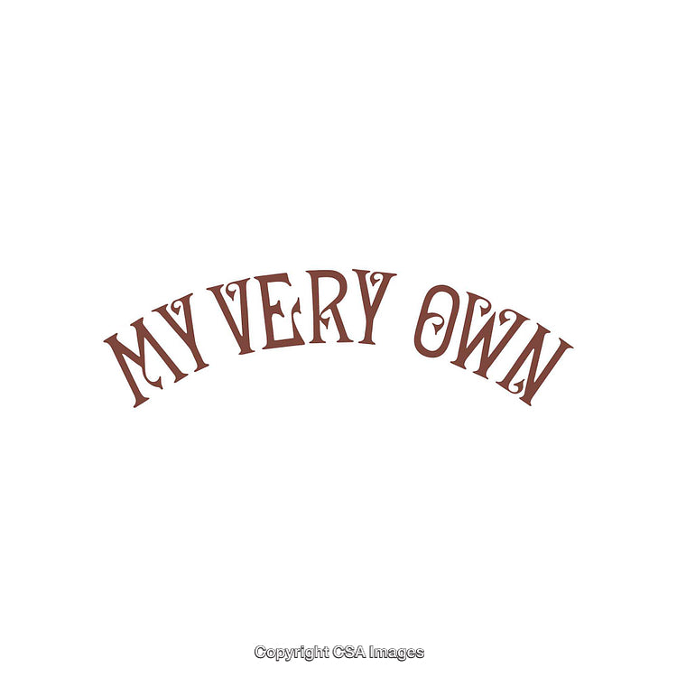 Decorative Text Design Reading 'My Very Own' in Stylish Font