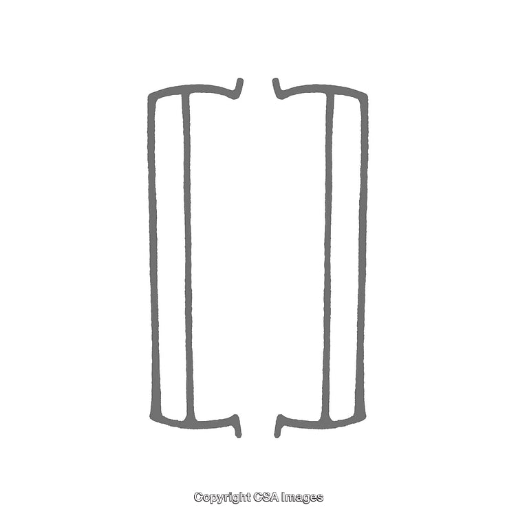 Symmetrical Minimalist Vector Design With Mirror-Like Shapes and Linear Patterns