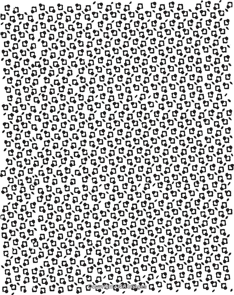 Creative Black and White Pattern with Abstract Shapes and Repeated Motif