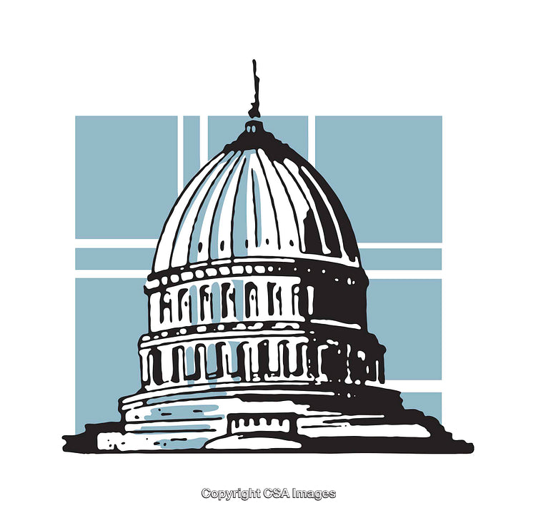 Illustrated Depiction of a Dome with Geometric Background Design