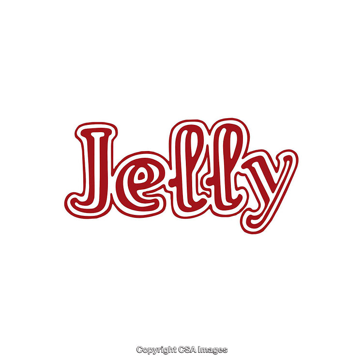 Simple Red Jelly Text Logo with Bold Letters