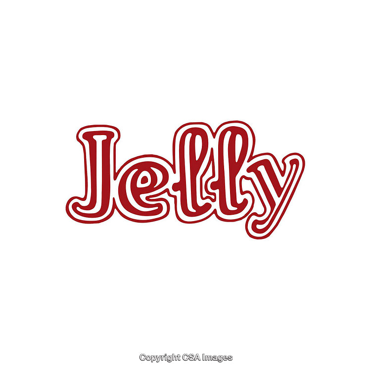 Simple Red Jelly Text Logo with Bold Letters