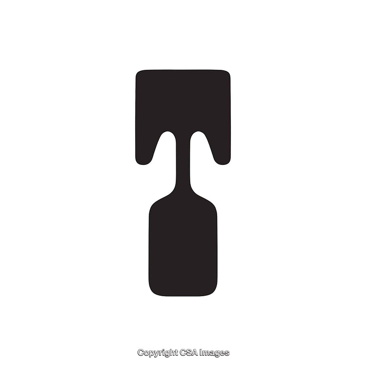 Minimalistic Black Letter T Icon on White Background