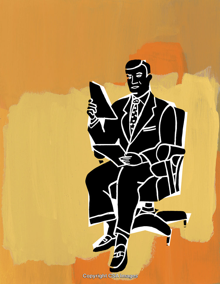 Businessman Sitting in a Chair