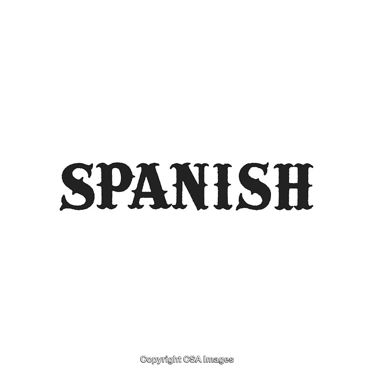 Bold Spanish Typography Design Isolated Against Clean White Background