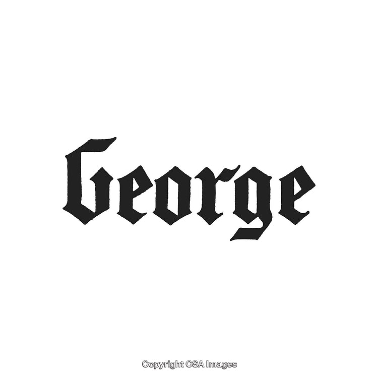 Gothic Style Text Artwork Displaying the Name George