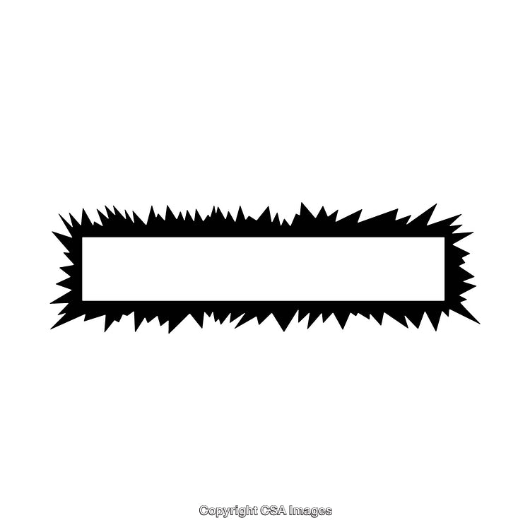 Black and White Border With Sharp Edged Geometric Design