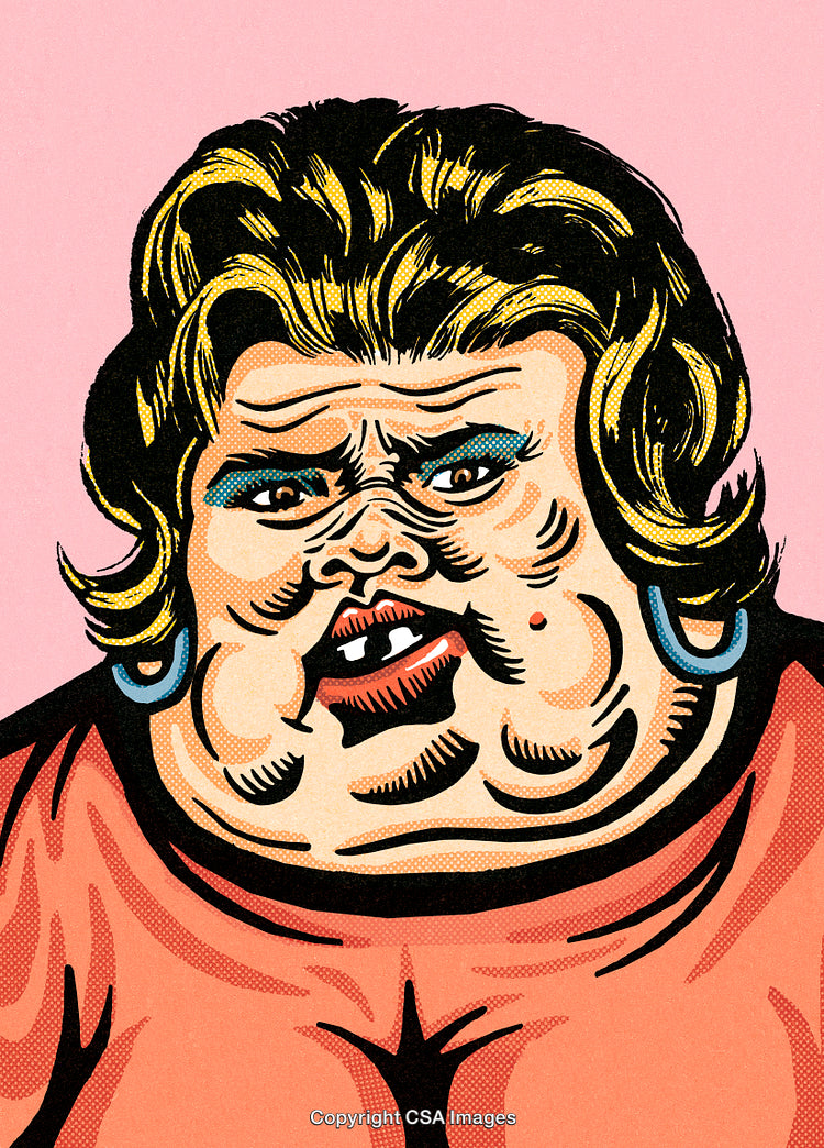 Vivid Pop Art Illustration Featuring a Bold, Expressive Character
