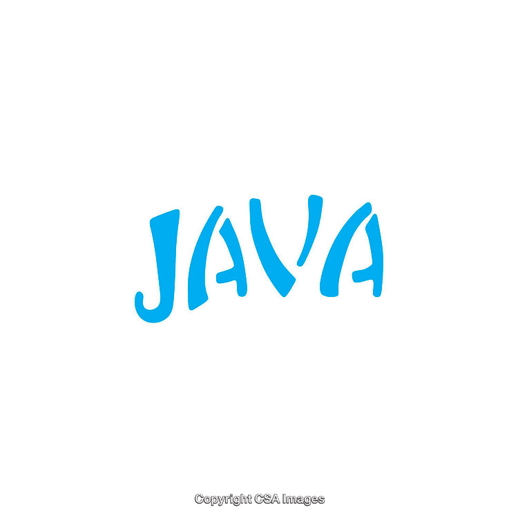 Bold Blue Typography Artwork on White Background