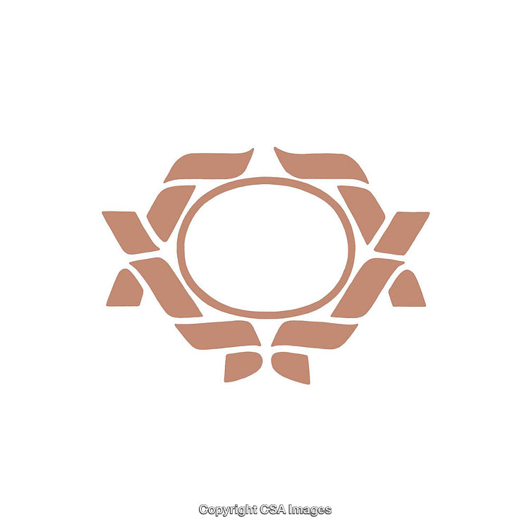 Minimalist Abstract Shape Design with Symmetrical Pattern on White Background