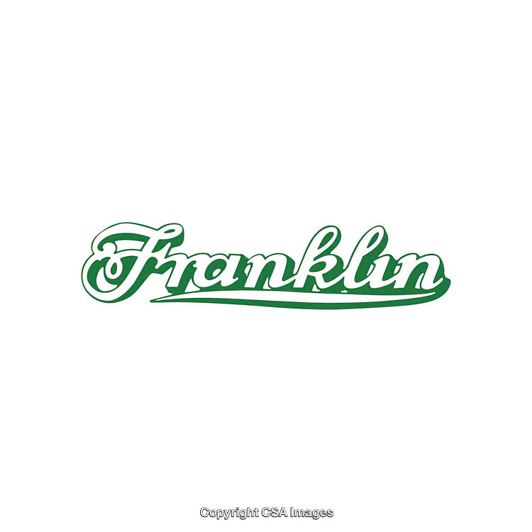 Stylized Green Calligraphy Text on a White Background