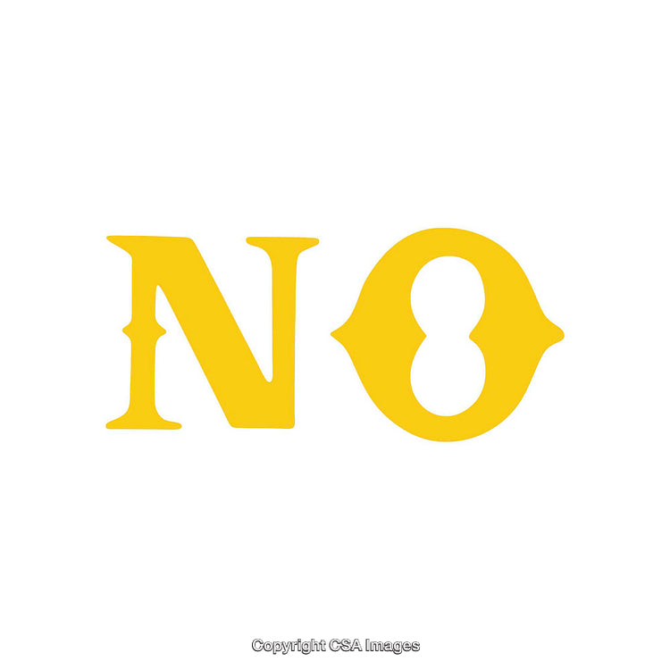 Yellow Typographic Design Featuring Stylized Font on White Background