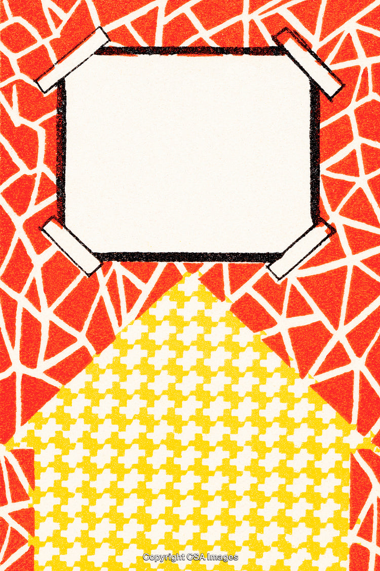 Abstract Geometric Illustration with Vibrant Colors and Hexagonal Patterns