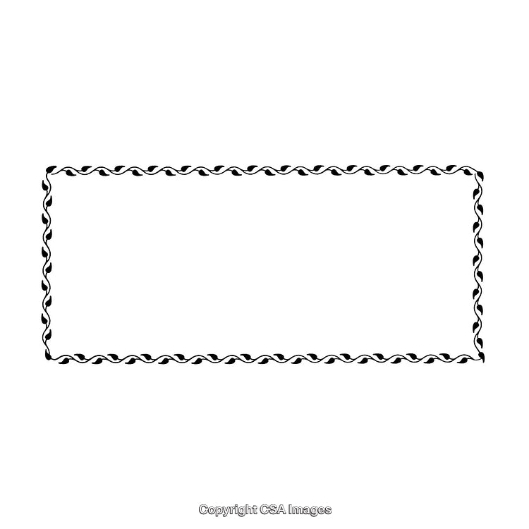 Elegant Black and White Decorative Border Design for Various Projects
