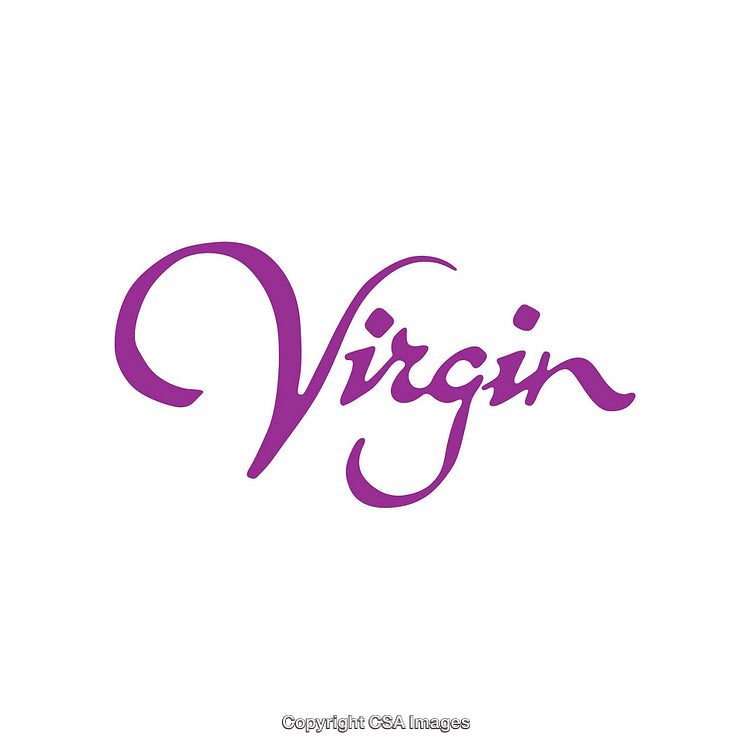 Purple Handwritten Text Logo on a White Background