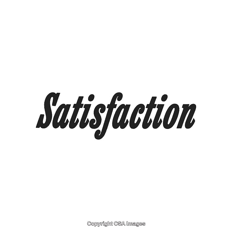 Elegant Typography Depicting the Word Satisfaction in Bold Serif Font Style