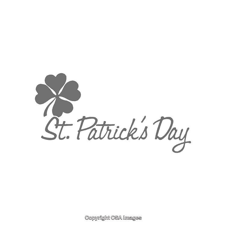 Saint Patrick's Day Symbol Featuring a Shamrock Design