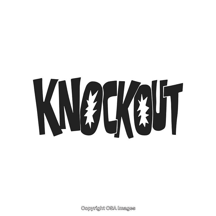 Bold Comic Style Knockout Text With a Dynamic Design Effect