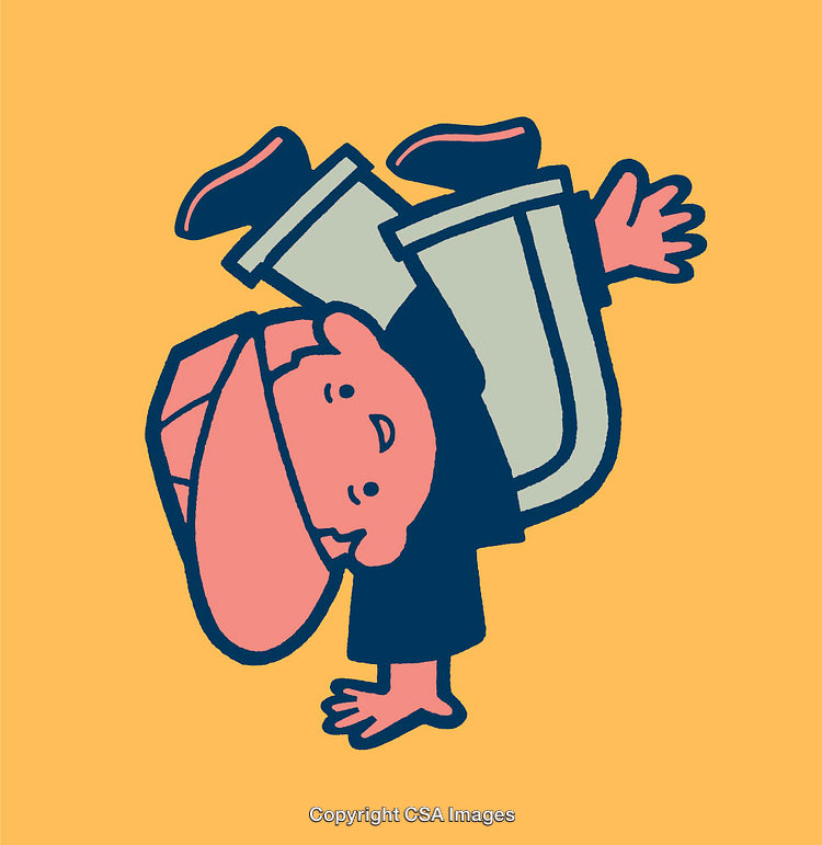 Playful Character Performing Dance Moves in Colorful Urban Art Style