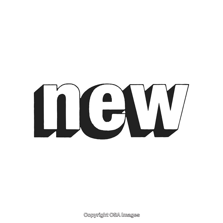 Bold Typography Featuring the Word New in 3D Style with Shadows