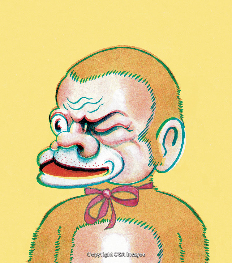 Whimsical Illustration of a Colorful Anthropomorphic Monkey Animation