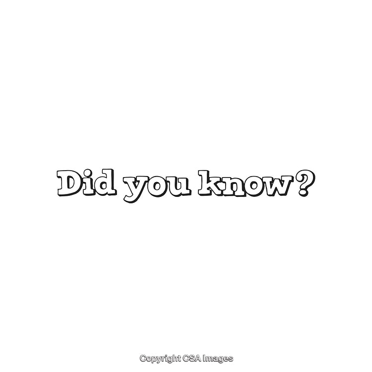 Did You Know Text With White Background and Bold Typeface