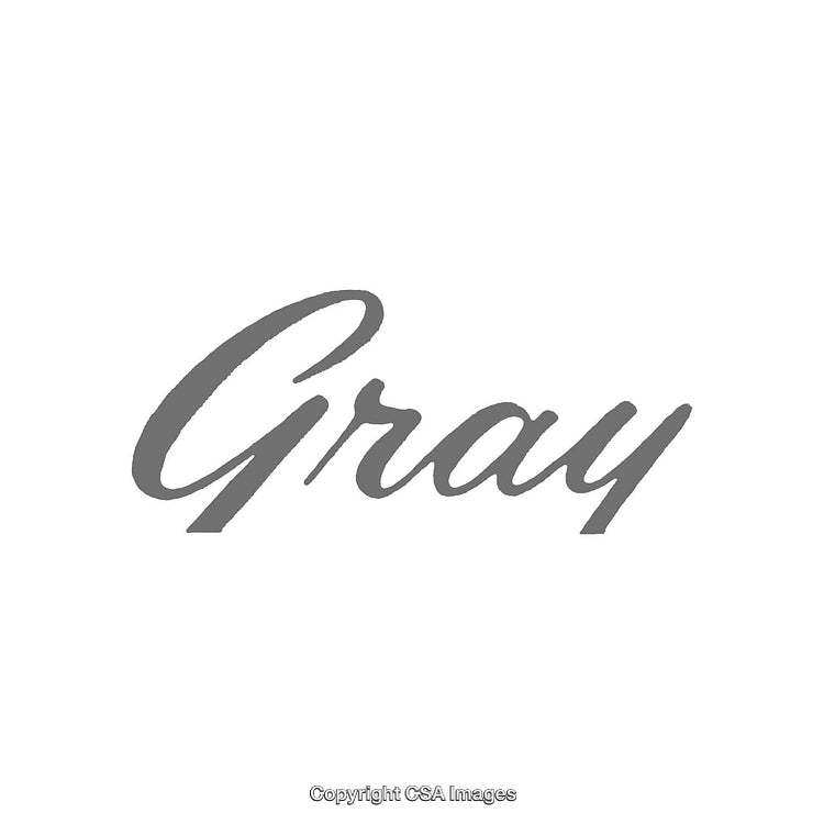 Stylish Gray Word Design Isolated on White Background