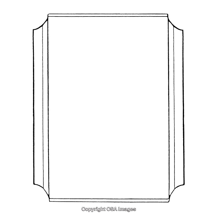 Monochrome Border Design with Elegant Symmetry for Creative Applications