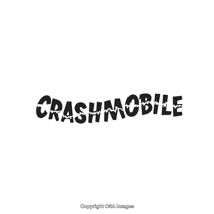 Creative Typography Design Featuring the Word Crashmobile with a Distinct Style