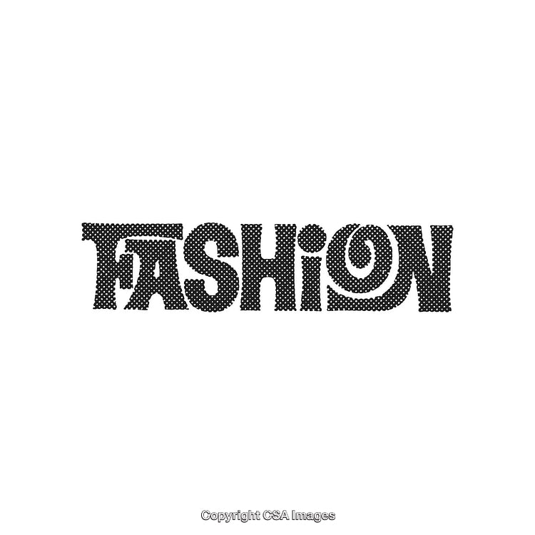 Creative Black and White 'Fashion' Typography With Retro Stylization