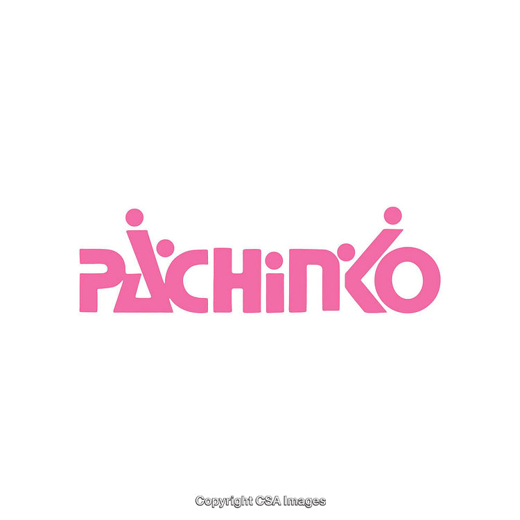 Creative Pink Typography with Stylized Geometric Design Elements