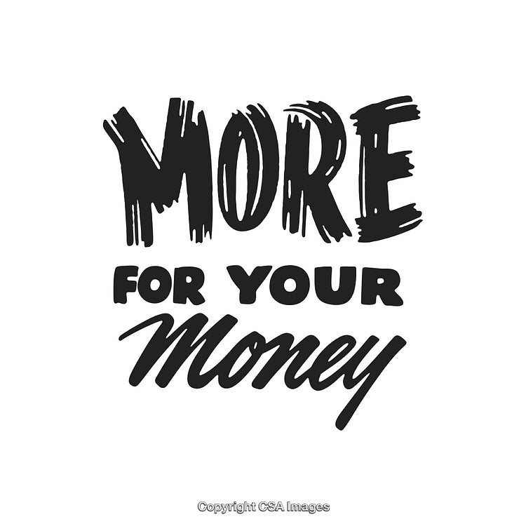 Black and White Motivational Calligraphy Design with Positive Finance Concept