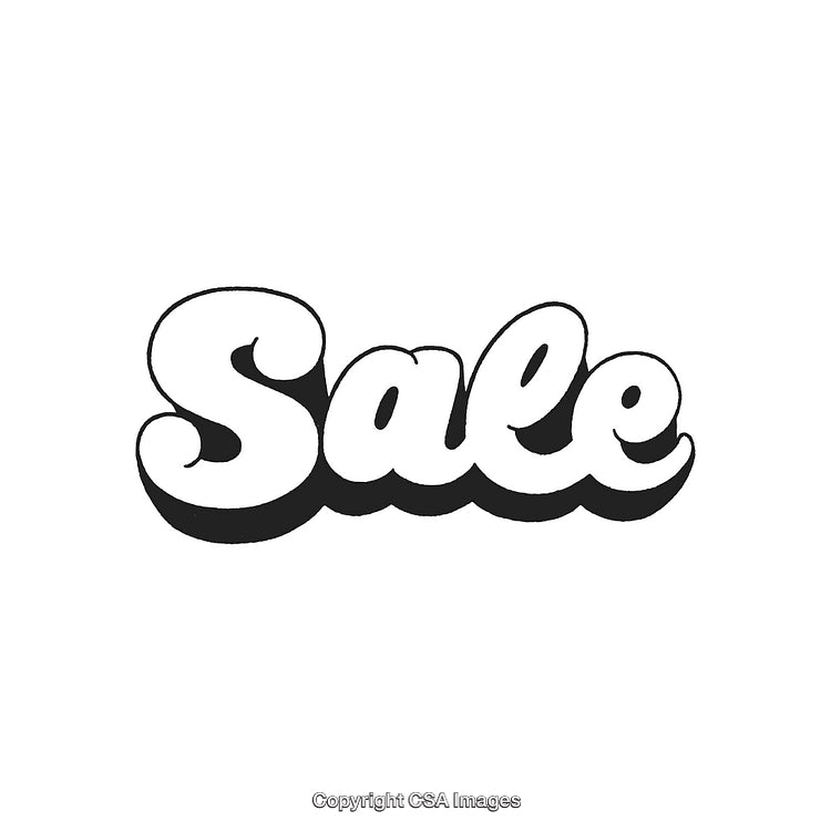 Bold Black And White Sale Text for Retail And Promotions