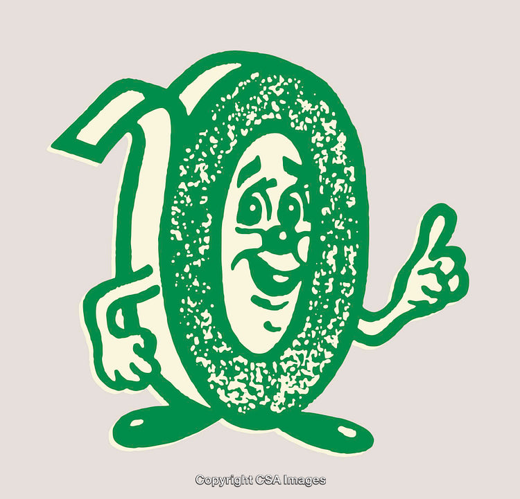 Cartoon Green Zero Character Giving a Friendly Thumbs-Up Gesture