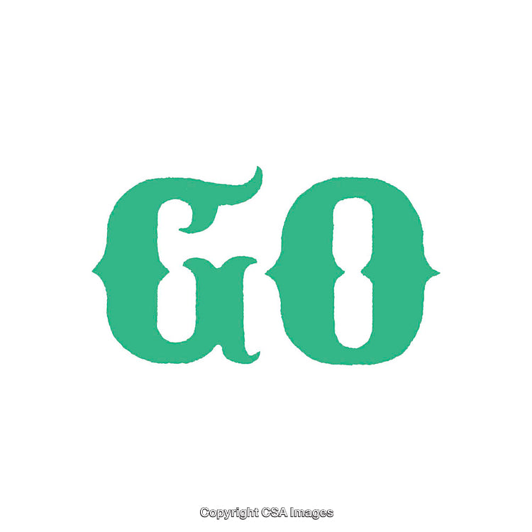 Stylized Vintage Green Typography With Decorative Font Style on White Background