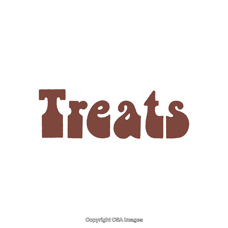 Stylish Retro Text Design Featuring 'Treats' with Bold Typography