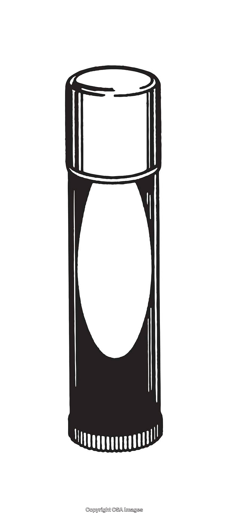 Black and White Line Art of a Cylindrical Container with Lid