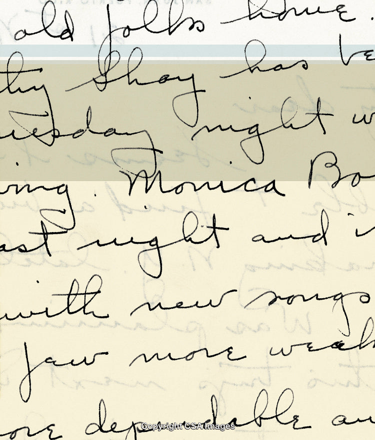 Close-Up of Handwritten Text on a Light Beige Paper Background