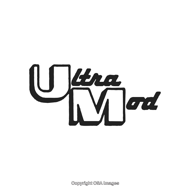 Bold Black and White Ultra Mod Logo Artwork