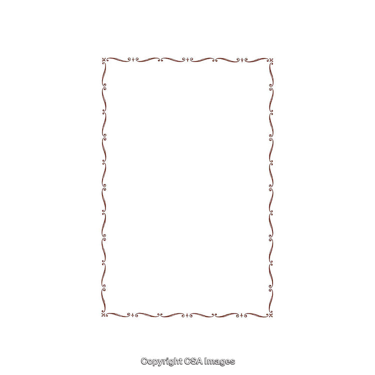 Elegant Decorative Border Design with Simple and Minimalist Ornate Swirl Patterns