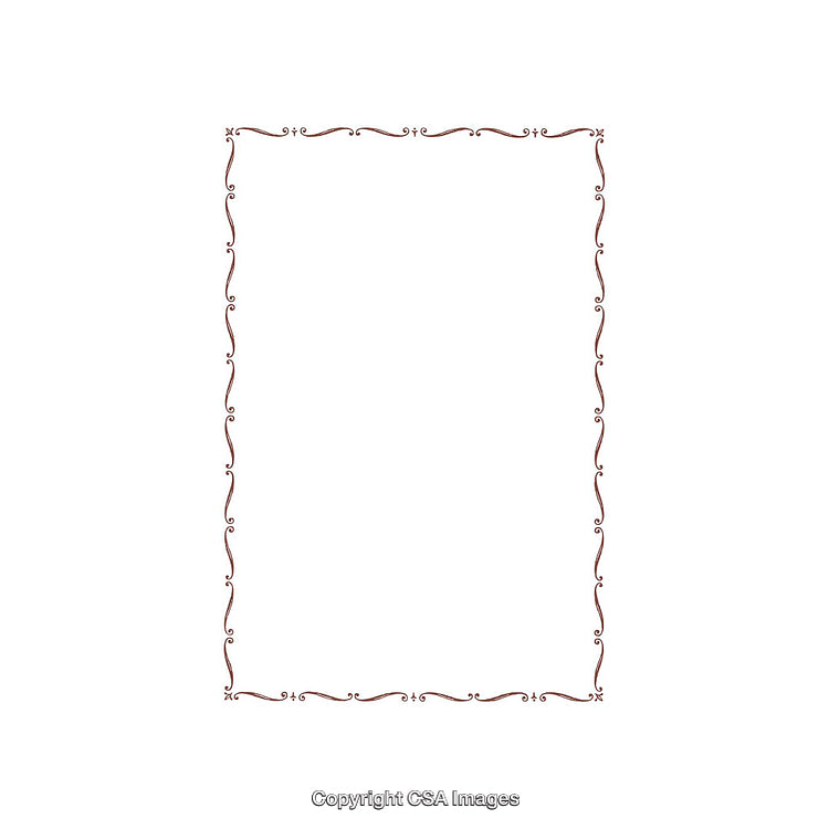 Elegant Decorative Border Design with Simple and Minimalist Ornate Swirl Patterns