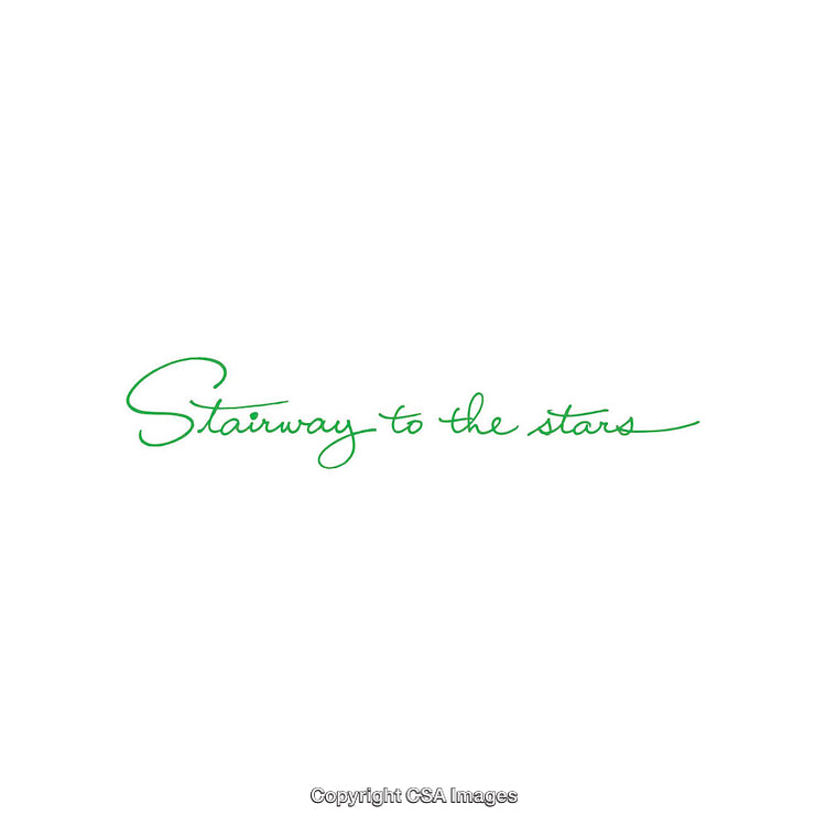 Elegant Green Handwritten Text on Minimalistic White Background