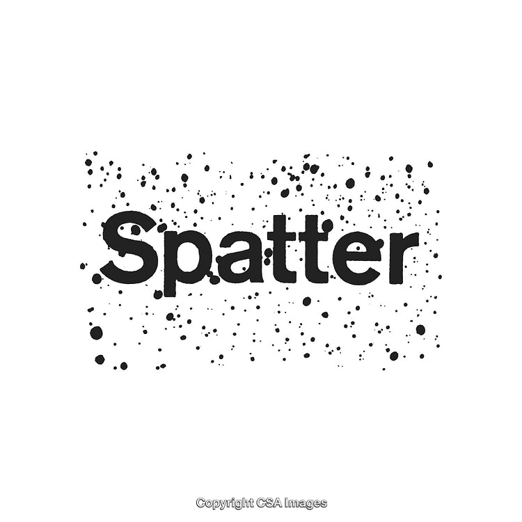 Abstract Black Paint Splatter Effect Over White Background Design