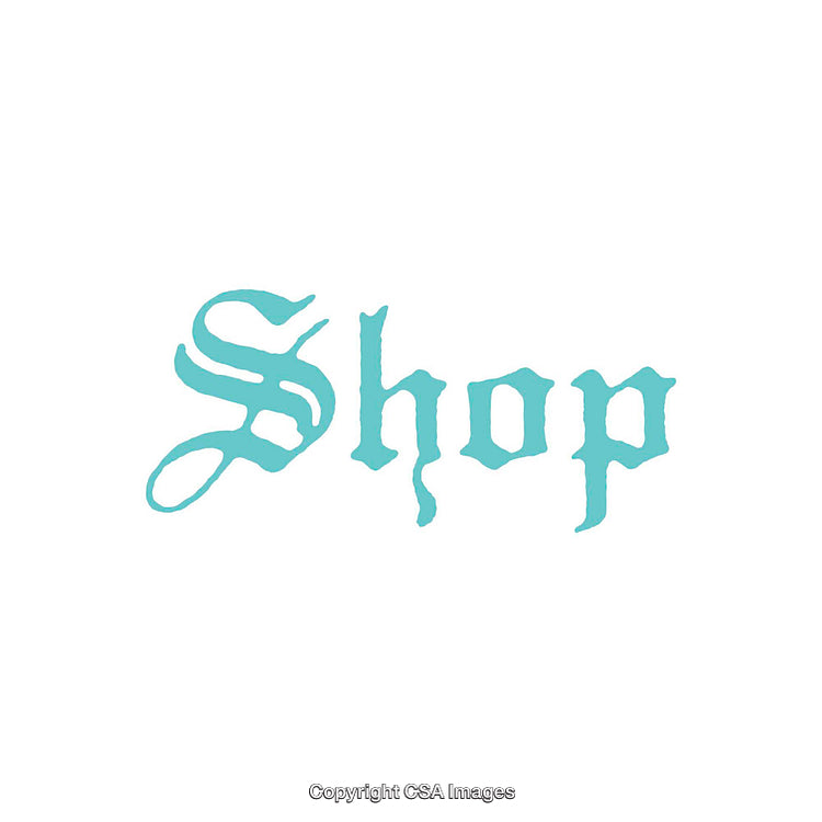 Elegant Typographic Design Featuring the Word 'Shop' in Vintage Style